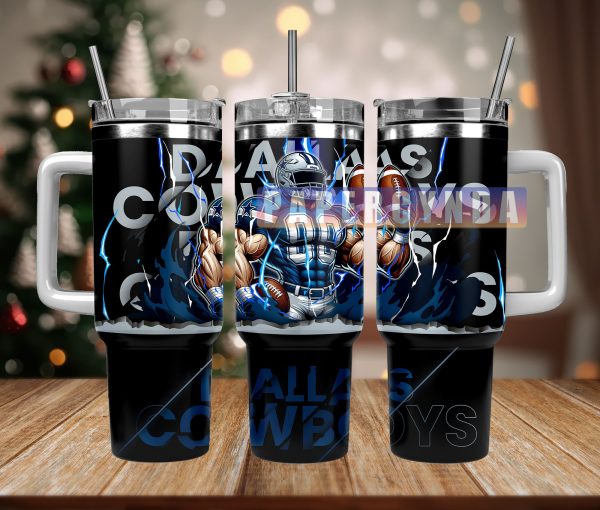 Dallas Cowboys Custom Stanley Quencher 30oz-40oz Stainless Steel Tumbler Hot And Cold Tumbler