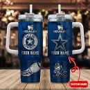 Dallas Cowboys NFL Metal Style Custom Stanley Quencher 30oz-40oz Stainless Steel Tumbler Hot And Cold Tumbler