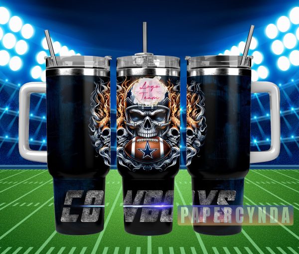 Dallas Cowboys Custom Stanley Quencher 30oz-40oz Stainless Steel Tumbler Hot And Cold Tumbler