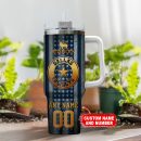 Dallas Cowboys NFL Golden Logos US Flag Custom Stanley Quencher 30oz-40oz Stainless Steel Tumbler Hot And Cold Tumbler