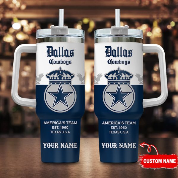 Dallas Cowboys NFL Corona Extra Custom Stanley Quencher 30oz-40oz Stainless Steel Tumbler Hot And Cold Tumbler