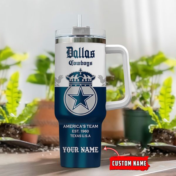 Dallas Cowboys NFL Corona Extra Custom Stanley Quencher 30oz-40oz Stainless Steel Tumbler Hot And Cold Tumbler - Image 2