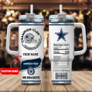 Dallas Cowboys NFL Champion Claw Custom Stanley Quencher 30oz-40oz Stainless Steel Tumbler Hot And Cold Tumbler