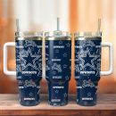 Dallas Cowboys Football NFl Sport Custom Stanley Quencher 30oz-40oz Stainless Steel Tumbler Hot And Cold Tumbler