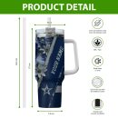 Dallas Cowboys NFL Custom Stanley Quencher 30oz-40oz Stainless Steel Tumbler Hot And Cold Tumbler