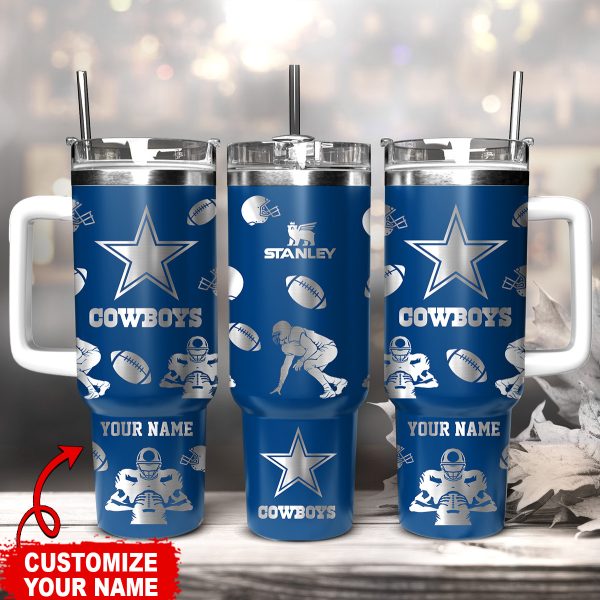 Dallas Cowboys NFL Custom Stanley Quencher 30oz-40oz Stainless Steel Tumbler Hot And Cold Tumbler
