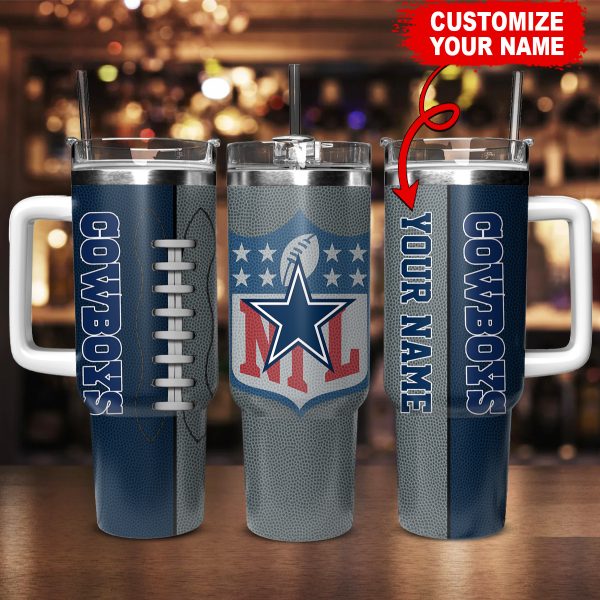 Dallas Cowboys NFL Custom Stanley Quencher 30oz-40oz Stainless Steel Tumbler Hot And Cold Tumbler - Image 2