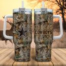 Dallas Cowboys NFL Hunting Realtree Custom Stanley Quencher 30oz-40oz Stainless Steel Tumbler Hot And Cold Tumbler