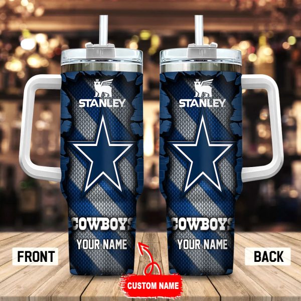 Dallas Cowboys NFL Custom Stanley Quencher 30oz-40oz Stainless Steel Tumbler Hot And Cold Tumbler
