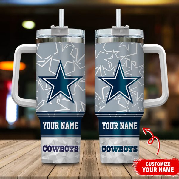 Dallas Cowboys NFL Custom Stanley Quencher 30oz-40oz Stainless Steel Tumbler Hot And Cold Tumbler