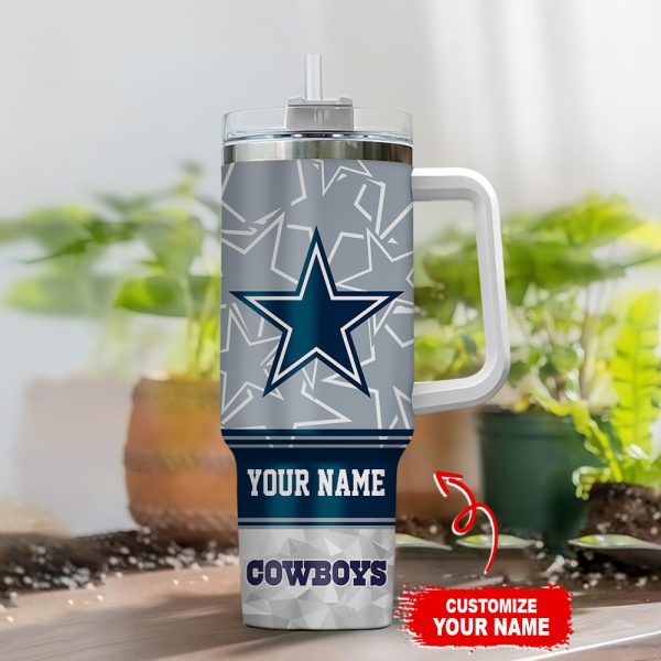 Dallas Cowboys NFL Custom Stanley Quencher 30oz-40oz Stainless Steel Tumbler Hot And Cold Tumbler - Image 2