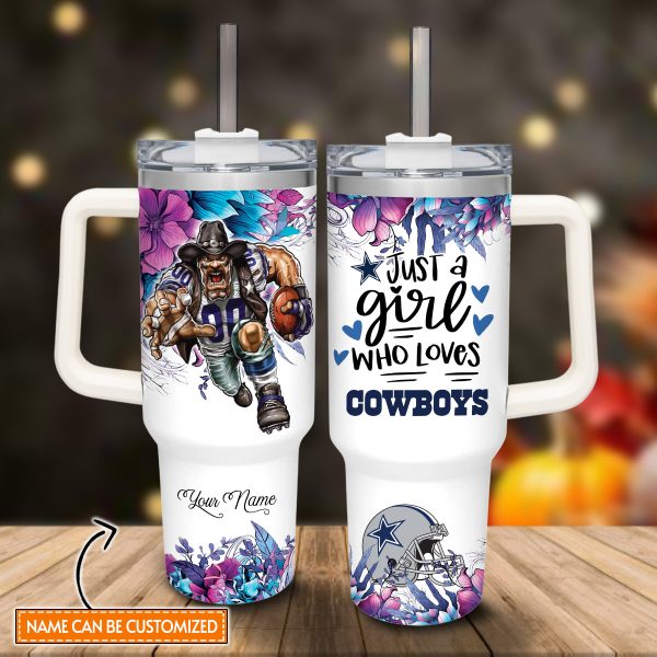 Dallas Cowboys NFL Custom Stanley Quencher 30oz-40oz Stainless Steel Tumbler Hot And Cold Tumbler - Image 2