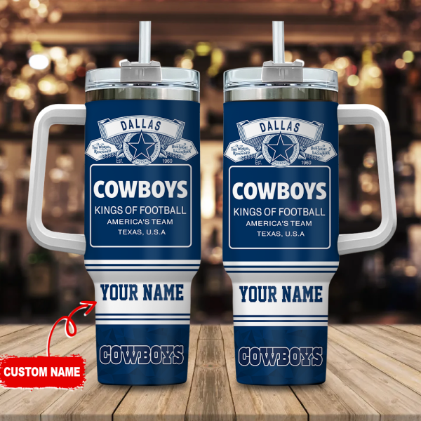 Dallas Cowboys NFL Bud Light Custom Stanley Quencher 30oz-40oz Stainless Steel Tumbler Hot And Cold Tumbler