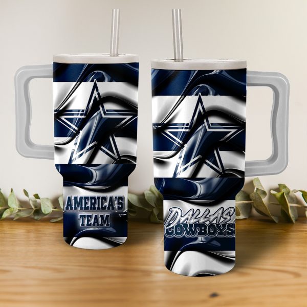 Dallas Cowboys NFL Custom Stanley Quencher 30oz-40oz Stainless Steel Tumbler Hot And Cold Tumbler