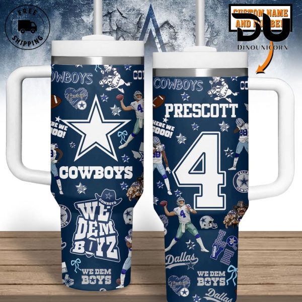 Dallas Cowboys NFL Custom Stanley Quencher 30oz-40oz Stainless Steel Tumbler Hot And Cold Tumbler