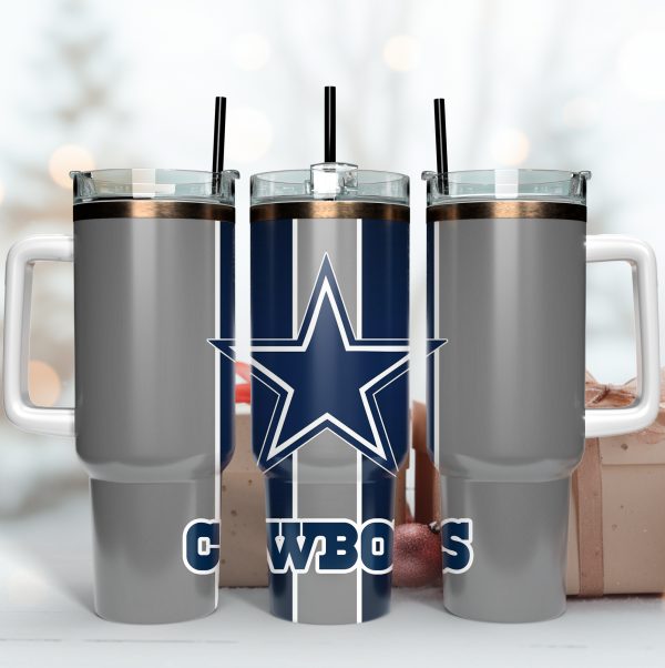 Dallas Cowboys NFL Custom Stanley Quencher 30oz-40oz Stainless Steel Tumbler Hot And Cold Tumbler