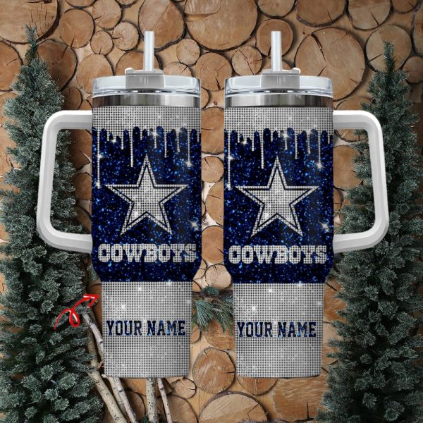 Dallas Cowboys NFL Custom Stanley Quencher 30oz-40oz Stainless Steel Tumbler Hot And Cold Tumbler - Image 2