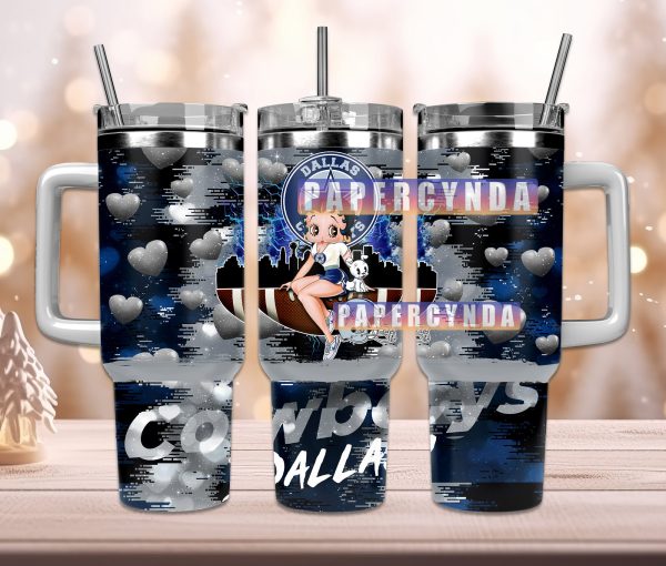 Dallas Cowboys Custom Stanley Quencher 30oz-40oz Stainless Steel Tumbler Hot And Cold Tumbler