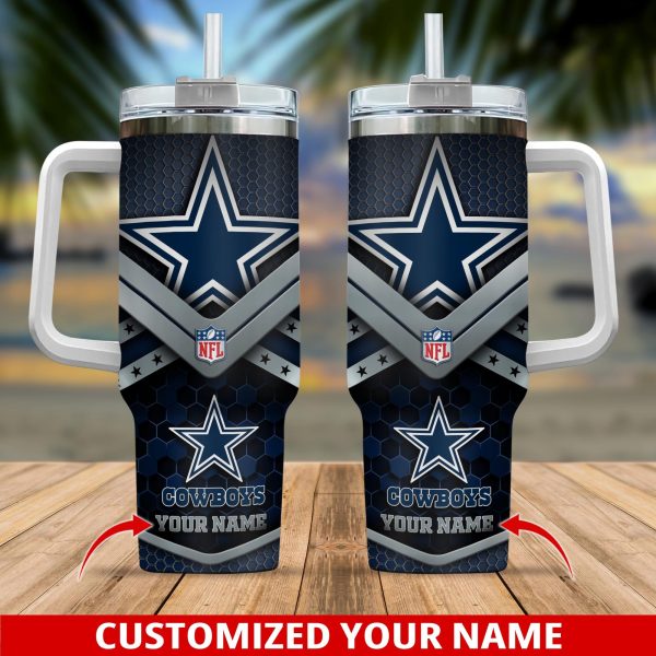 Dallas Cowboys NFL Custom Stanley Quencher 30oz-40oz Stainless Steel Tumbler Hot And Cold Tumbler