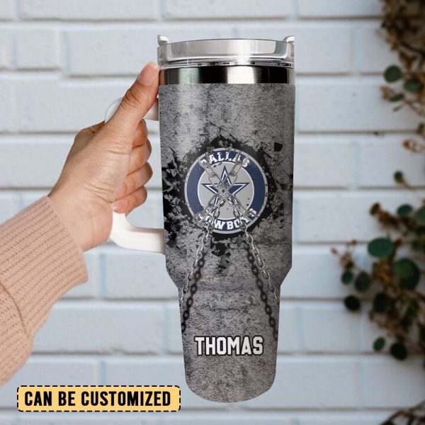Dallas Cowboys Football NFL Sport Custom Stanley Quencher 30oz-40oz Stainless Steel Tumbler Hot And Cold Tumbler