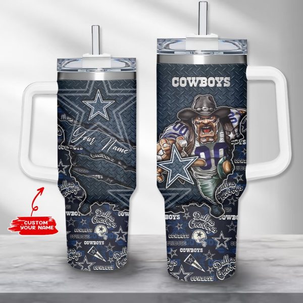 Dallas Cowboys NFL Custom Stanley Quencher 30oz-40oz Stainless Steel Tumbler Hot And Cold Tumbler