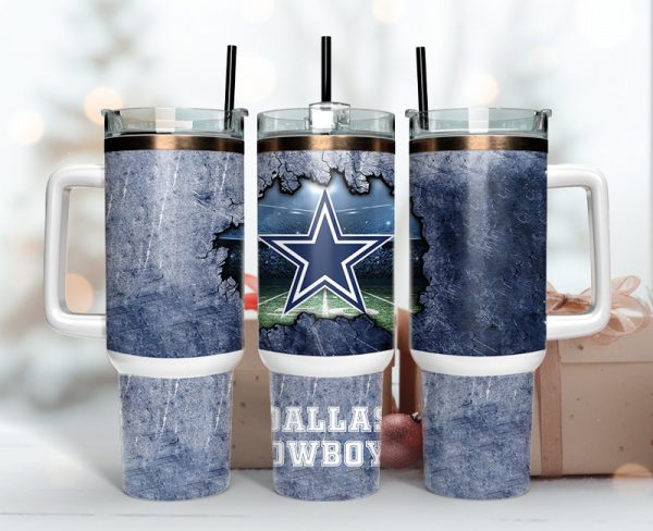 Dallas Cowboys NFL Custom Stanley Quencher 30oz-40oz Stainless Steel Tumbler Hot And Cold Tumbler