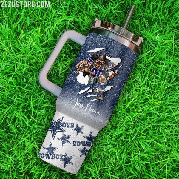 Dallas Cowboys NFL Custom Stanley Quencher 30oz-40oz Stainless Steel Tumbler Hot And Cold Tumbler - Image 2
