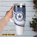 Dallas Cowboys Football NFL SportCustom Stanley Quencher 30oz-40oz Stainless Steel Tumbler Hot And Cold Tumbler