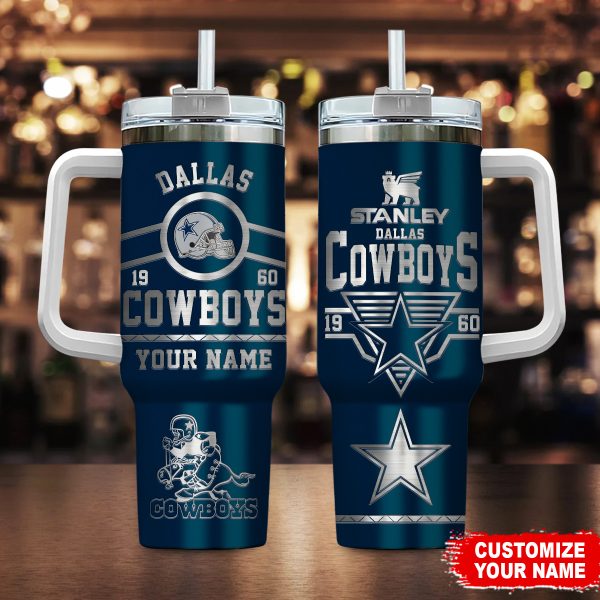 Dallas Cowboys NFL Custom Stanley Quencher 30oz-40oz Stainless Steel Tumbler Hot And Cold Tumbler