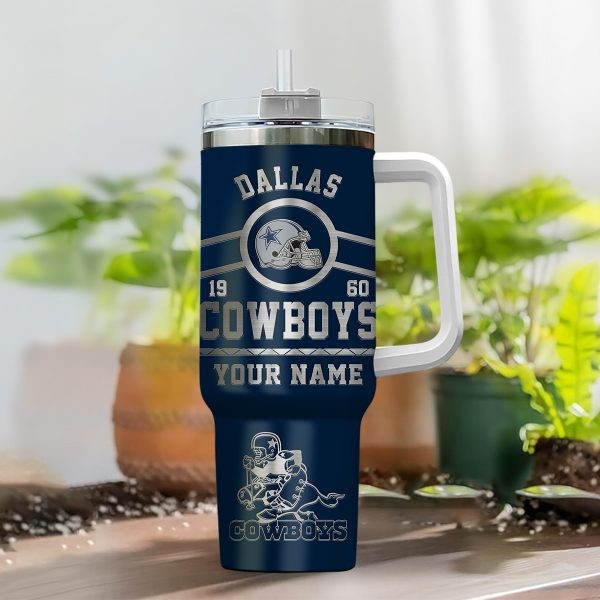 Dallas Cowboys NFL Custom Stanley Quencher 30oz-40oz Stainless Steel Tumbler Hot And Cold Tumbler - Image 2