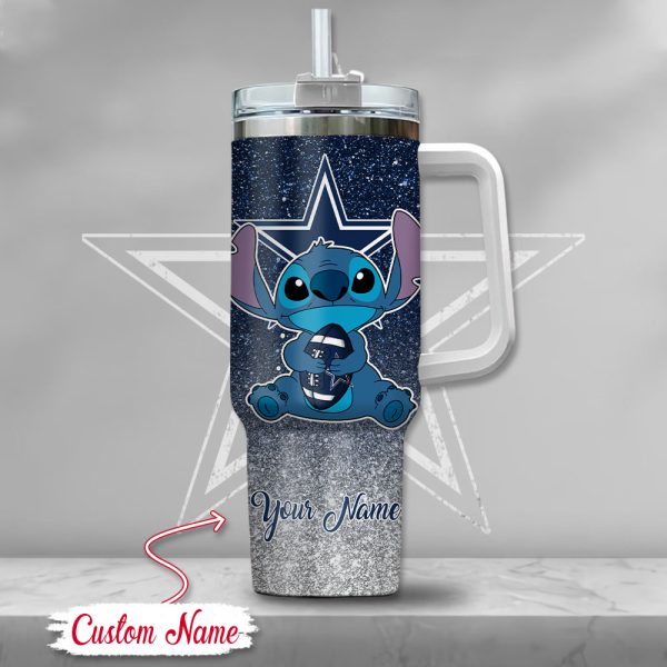 Dallas Cowboys NFL Custom Stanley Quencher 30oz-40oz Stainless Steel Tumbler Hot And Cold Tumbler - Image 2