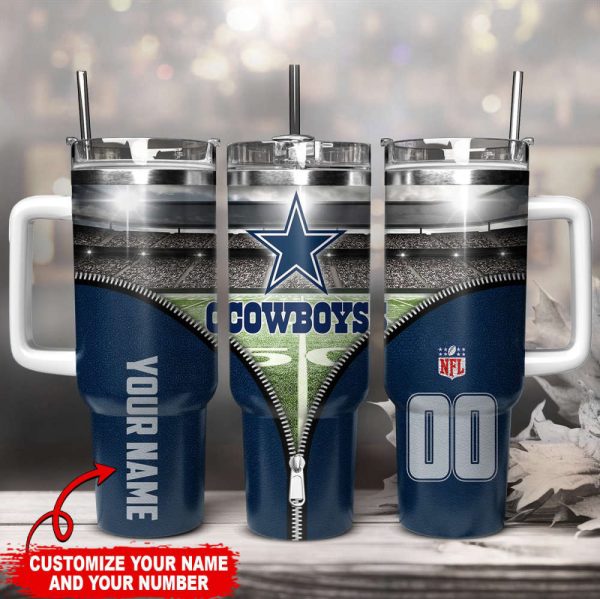 Dallas Cowboys NFL Custom Stanley Quencher 30oz-40oz Stainless Steel Tumbler Hot And Cold Tumbler