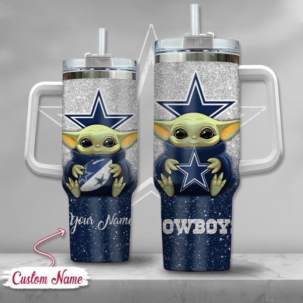 Dallas Cowboys NFL Custom Stanley Quencher 30oz-40oz Stainless Steel Tumbler Hot And Cold Tumbler