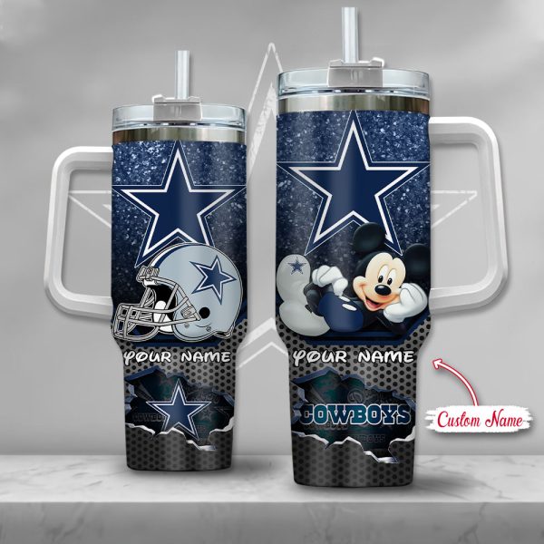 Dallas Cowboys NFL Custom Stanley Quencher 30oz-40oz Stainless Steel Tumbler Hot And Cold Tumbler