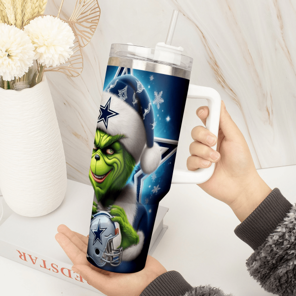 Dallas Cowboys NFL Custom Stanley Quencher 30oz-40oz Stainless Steel Tumbler Hot And Cold Tumbler - Image 2