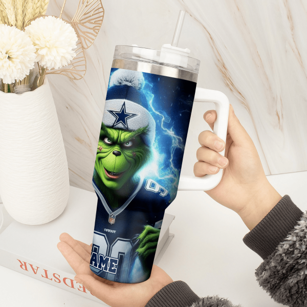 Dallas Cowboys NFL Custom Stanley Quencher 30oz-40oz Stainless Steel Tumbler Hot And Cold Tumbler - Image 2