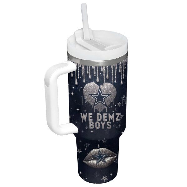 Dallas Cowboys NFL Custom Stanley Quencher 30oz-40oz Stainless Steel Tumbler Hot And Cold Tumbler - Image 2