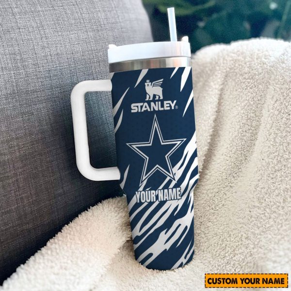 Dallas Cowboys NFL Custom Stanley Quencher 30oz-40oz Stainless Steel Tumbler Hot And Cold Tumbler - Image 2