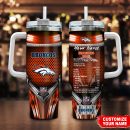 Denver Broncos NFL Nutrition Facts Custom Stanley Quencher 30oz-40oz Stainless Steel Tumbler Hot And Cold Tumbler