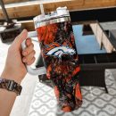 Denver Broncos NFL Hunting Custom Stanley Quencher 30oz-40oz Stainless Steel Tumbler Hot And Cold Tumbler