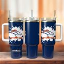 Denver Broncos Football NFL Sport Custom Stanley Quencher 30oz-40oz Stainless Steel Tumbler Hot And Cold Tumbler