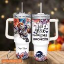 Denver Broncos NFL Custom Stanley Quencher 30oz-40oz Stainless Steel Tumbler Hot And Cold Tumbler
