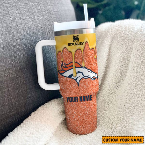 NFL Denver Broncos Custom Stanley Quencher 30oz-40oz Stainless Steel Tumbler Hot And Cold Tumbler - Image 2