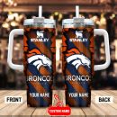 Denver Broncos NFL Custom Stanley Quencher 30oz-40oz Stainless Steel Tumbler Hot And Cold Tumbler