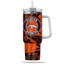 Denver Broncos NFL Custom Stanley Quencher 30oz-40oz Stainless Steel Tumbler Hot And Cold Tumbler