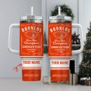 Denver Broncos NFL Custom Stanley Quencher 30oz-40oz Stainless Steel Tumbler Hot And Cold Tumbler