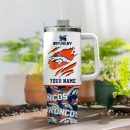 Denver Broncos NFL Custom Stanley Quencher 30oz-40oz Stainless Steel Tumbler Hot And Cold Tumbler