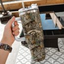Denver Broncos NFL Hunting Realtree Custom Stanley Quencher 30oz-40oz Stainless Steel Tumbler Hot And Cold Tumbler