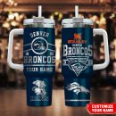 Denver Broncos NFL Custom Stanley Quencher 30oz-40oz Stainless Steel Tumbler Hot And Cold Tumbler