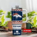 Denver Broncos NFL Custom Stanley Quencher 30oz-40oz Stainless Steel Tumbler Hot And Cold Tumbler